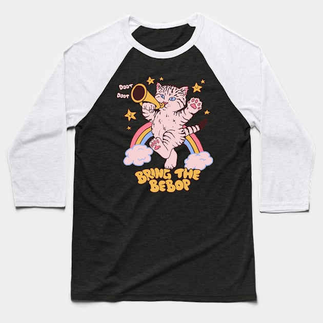 Bring The Bebop Baseball T-Shirt by Hillary White Rabbit